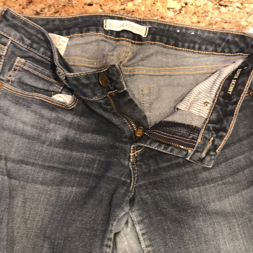 Bullhead Black Jeans 7 super skinny